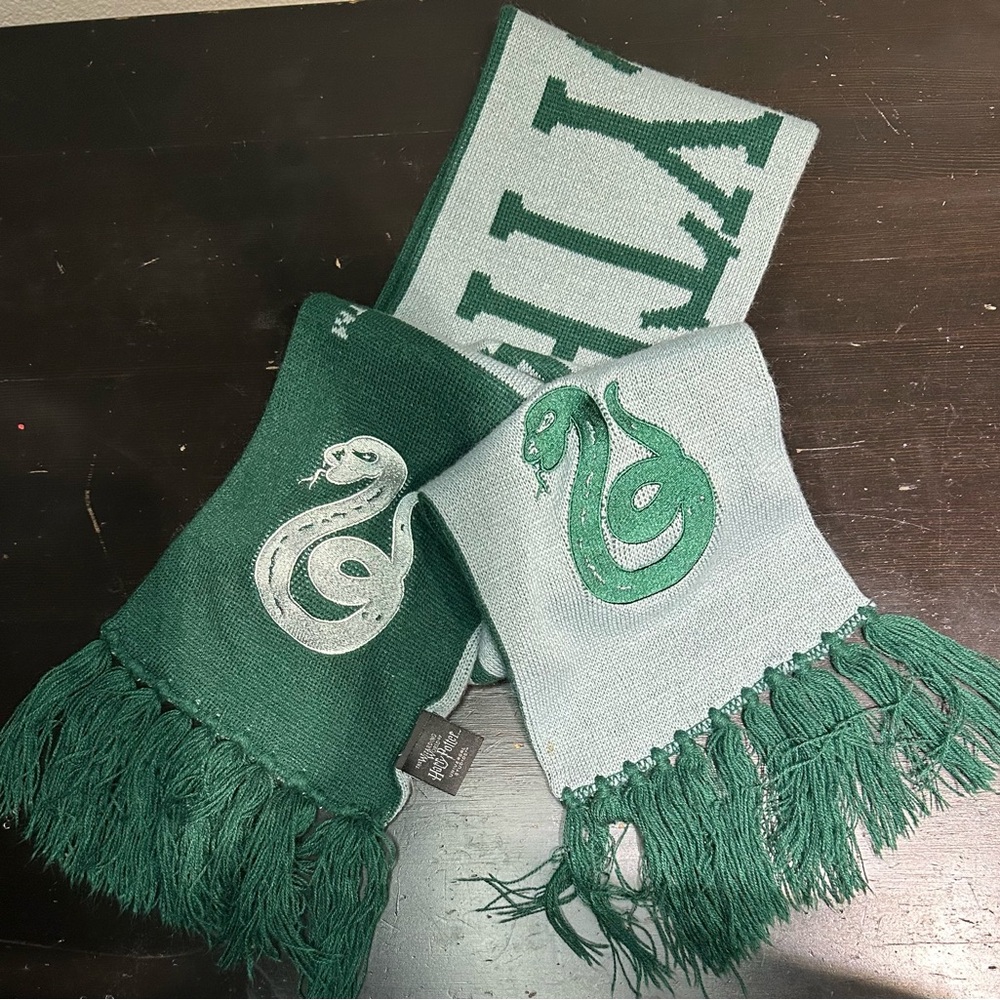 Slytherin Scarf Green and White